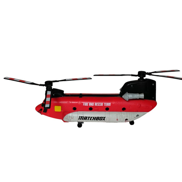 🚁Matchbox Power Launcher Helicopter Fire Rescue Team 11" Chinook Emergency Toy - Picture 12 of 14